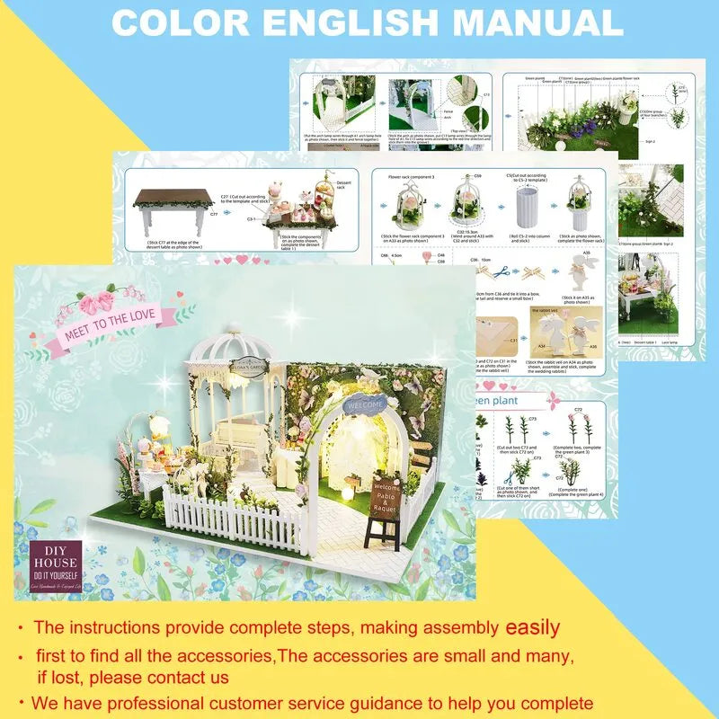 DIY Miniature House | Dream Wedding Dollhouse Kit - CraftoyX