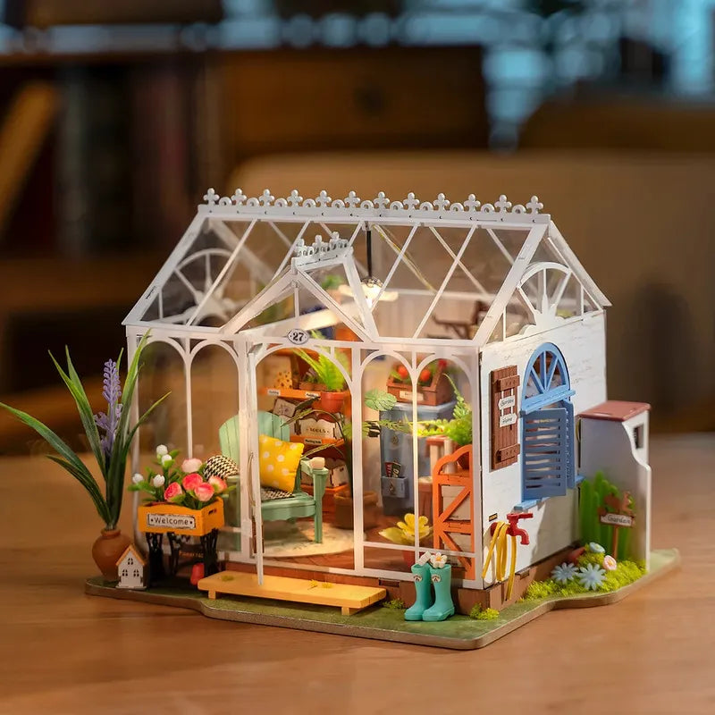 DIY Miniature House | Dreamy Garden House Dollhouse Kit - CraftoyX