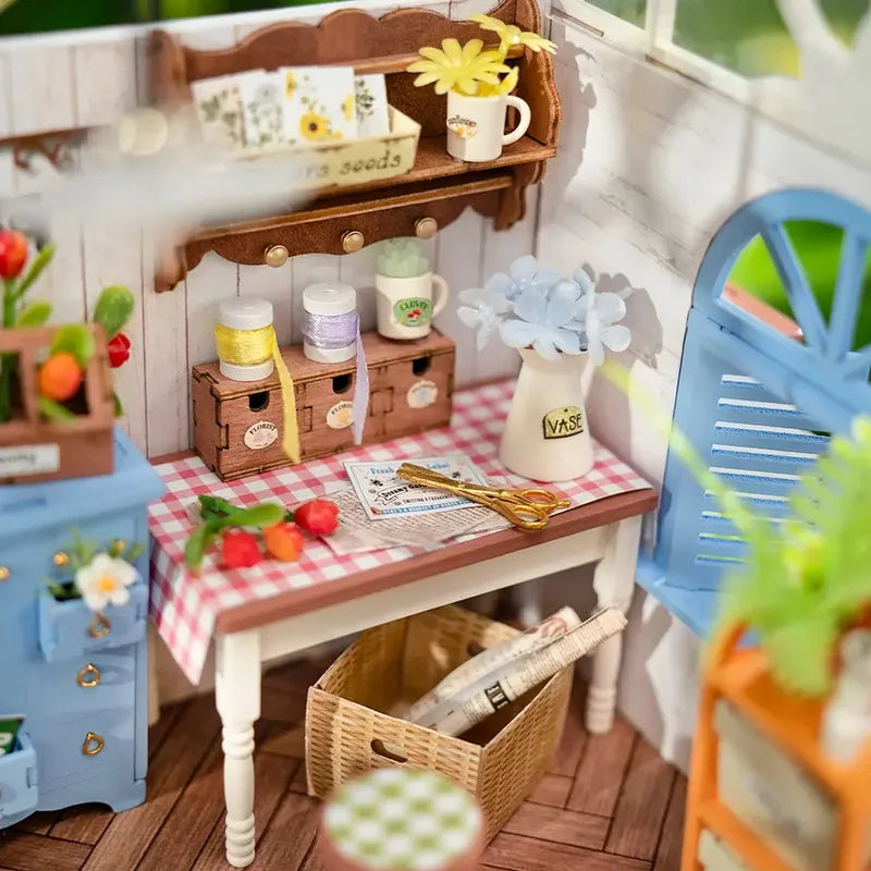 DIY Miniature House | Dreamy Garden House Dollhouse Kit - CraftoyX