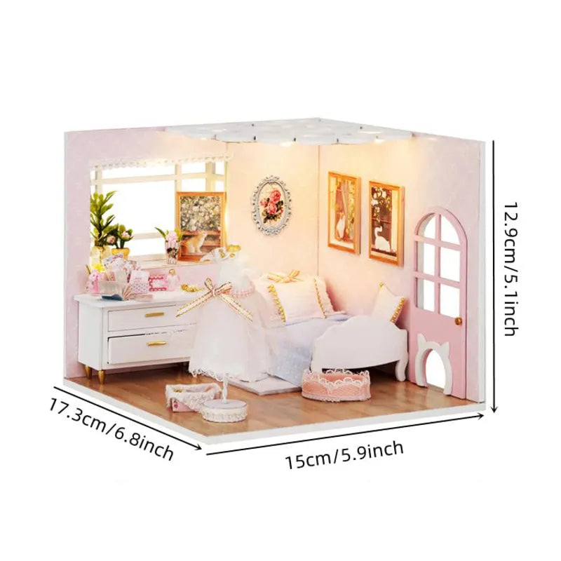 DIY Miniature House | Enjoy The Life Dollhouse Kit-CraftoyX