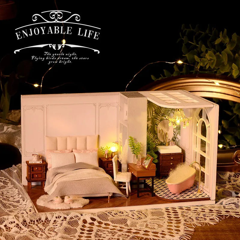 DIY Miniature House | Enjoyable Life Dollhouse Kit - CraftoyX