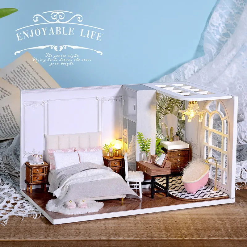 DIY Miniature House | Enjoyable Life Dollhouse Kit - CraftoyX