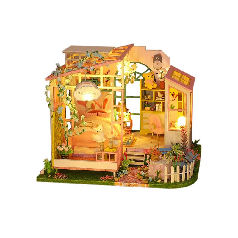 DIY Miniature House | Flower Dreams Dollhouse Kit - CraftoyX