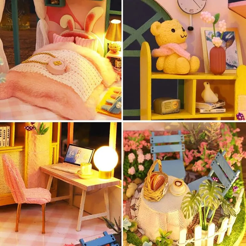 DIY Miniature House | Flower Dreams Dollhouse Kit - CraftoyX