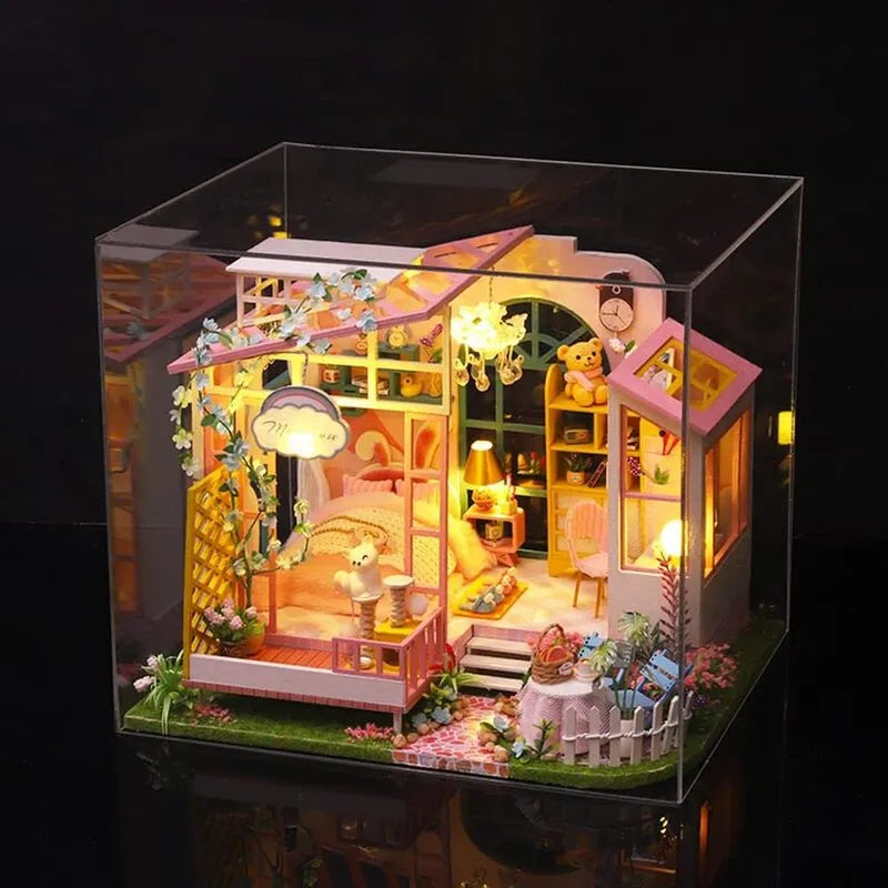 DIY Miniature House | Flower Dreams Dollhouse Kit - CraftoyX