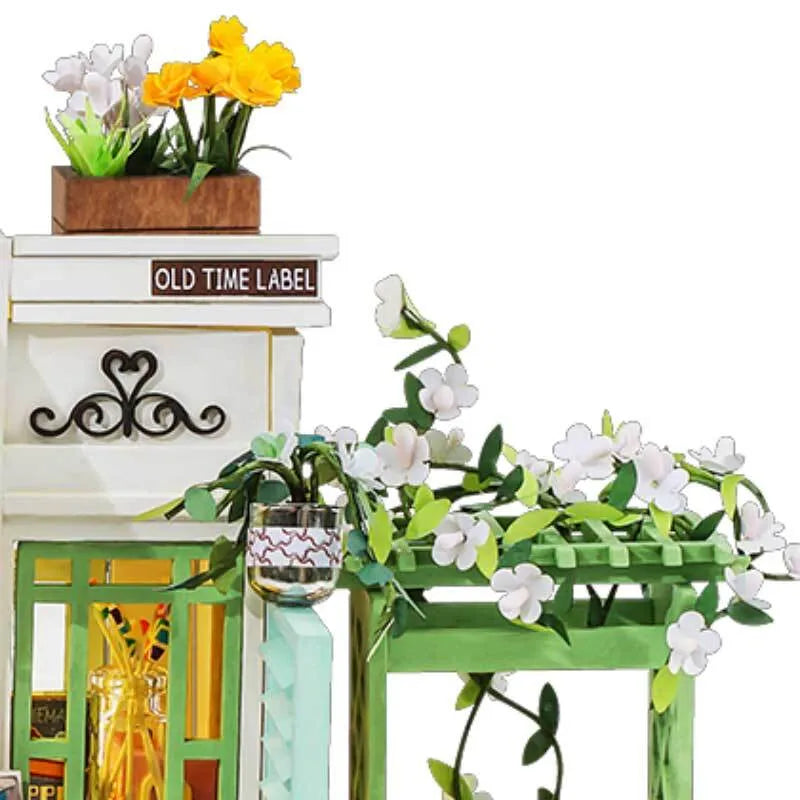 DIY Miniature House | Flowery Sweets&Teas Dollhouse Kit - CraftoyX