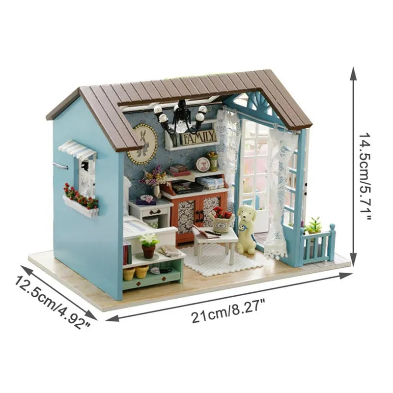 DIY Miniature House | Forest Times Dollhouse Kit-CraftoyX