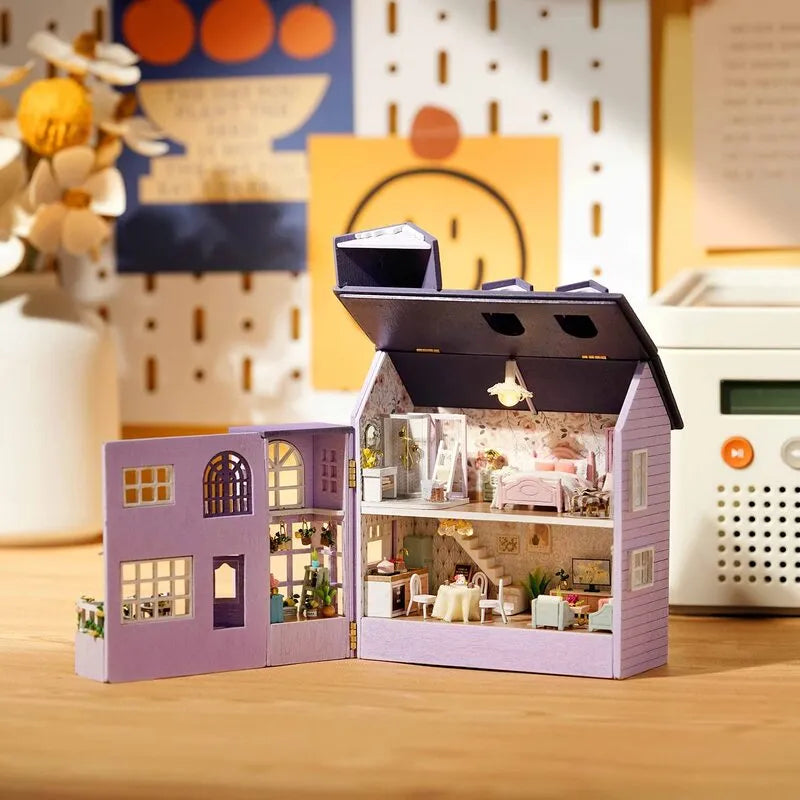 DIY Miniature House | Happy House Dollhouse Kit - CraftoyX