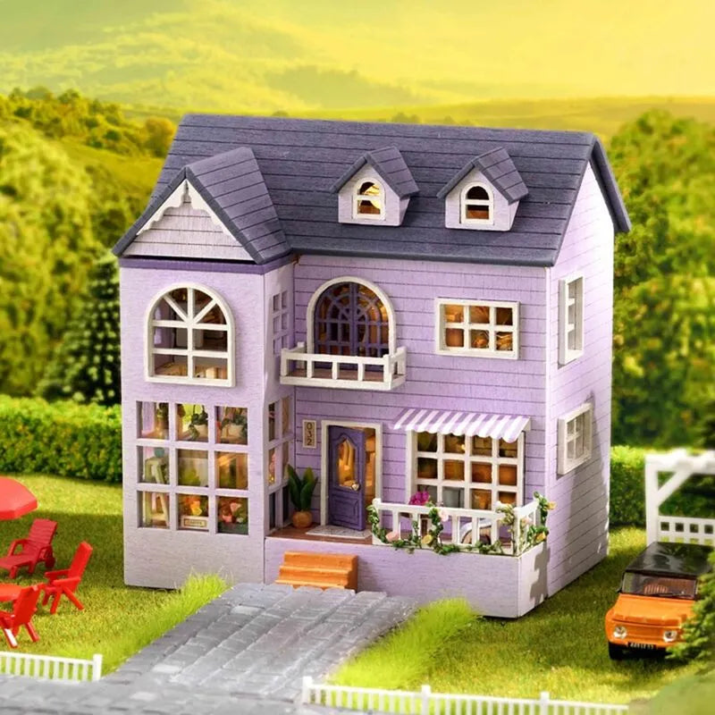 DIY Miniature House | Happy House Dollhouse Kit - CraftoyX