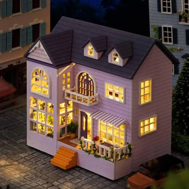 DIY Miniature House | Happy House Dollhouse Kit - CraftoyX