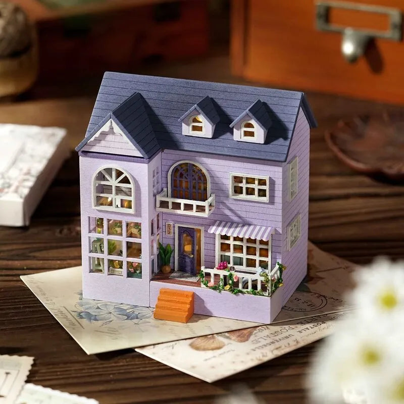 DIY Miniature House | Happy House Dollhouse Kit - CraftoyX