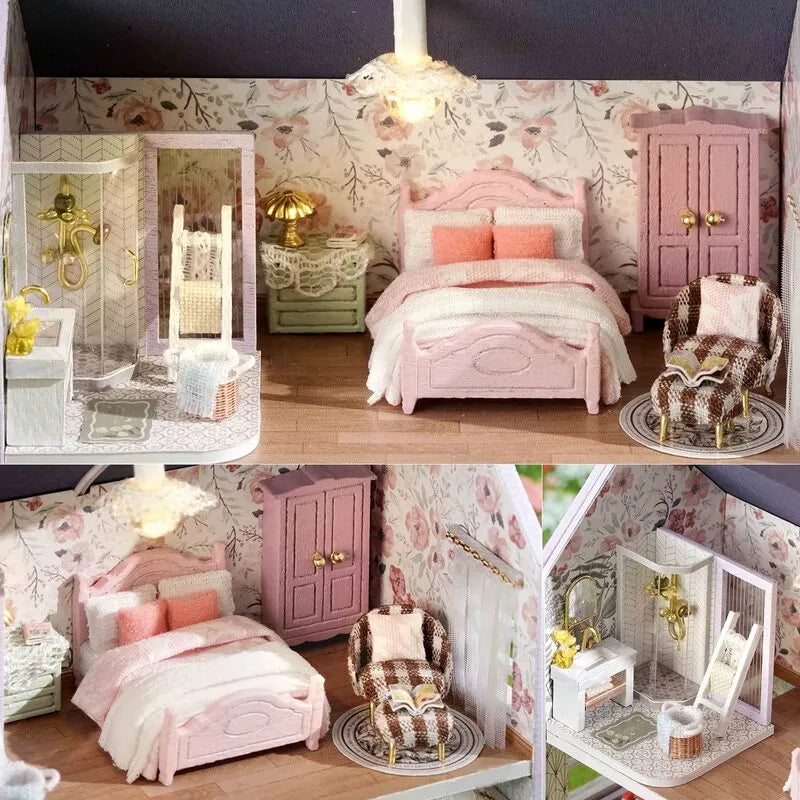 DIY Miniature House | Happy House Dollhouse Kit - CraftoyX