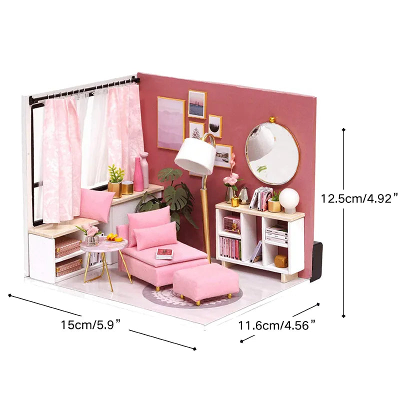 DIY Miniature House | Happy Time Dollhouse Kit - CraftoyX