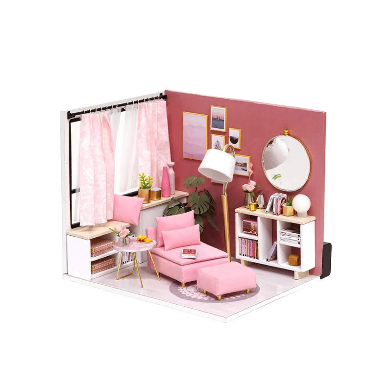 DIY Miniature House | Happy Time Dollhouse Kit - CraftoyX