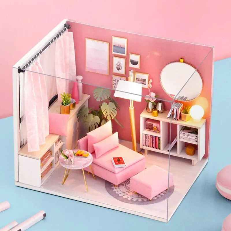 DIY Miniature House | Happy Time Dollhouse Kit - CraftoyX