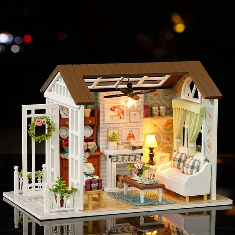 DIY Miniature House Happy Times Dollhouse Kit