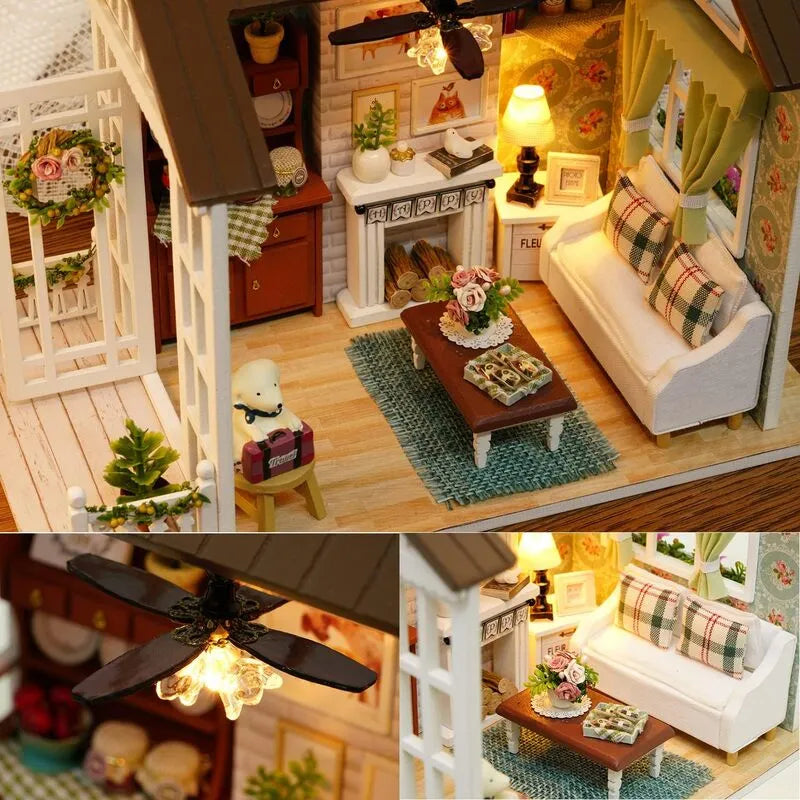 DIY Miniature House | Happy Times Dollhouse Kit-CraftoyX