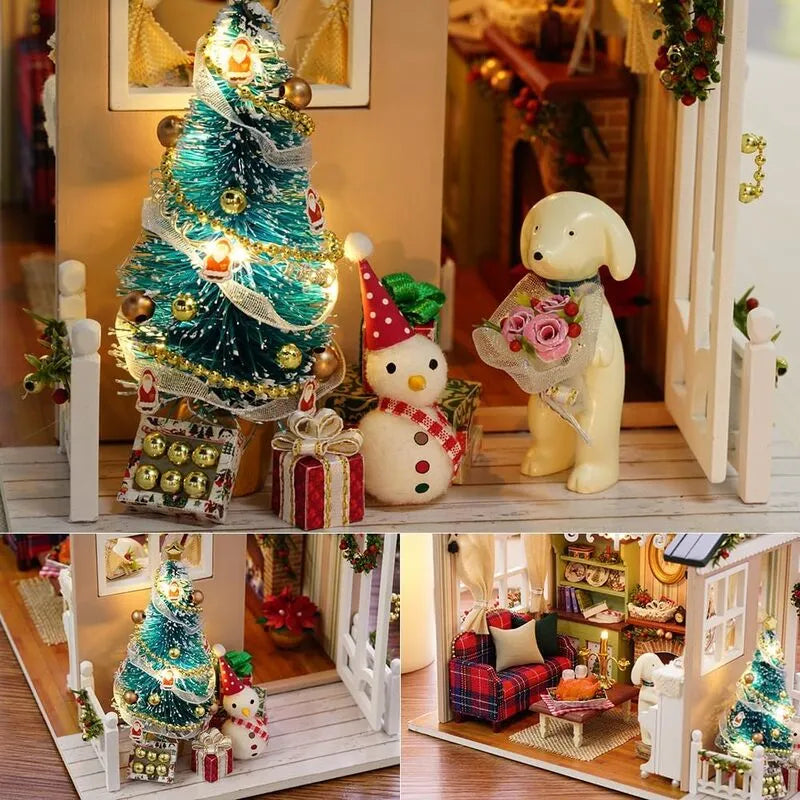 DIY Miniature House | Holiday Times Dollhouse Kit-CraftoyX