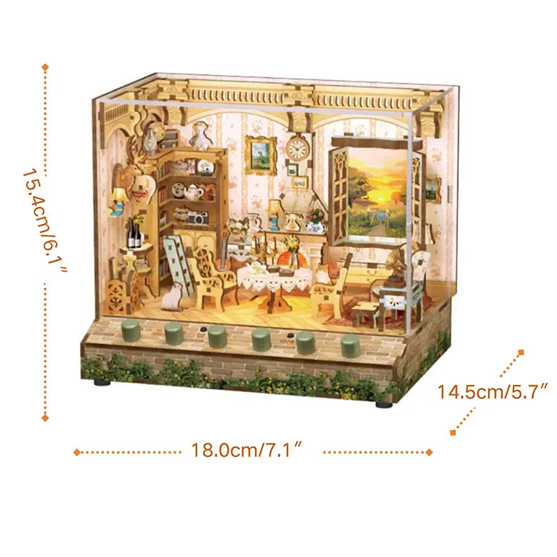 Miniature House Kit | Idyllic Time-CraftoyX