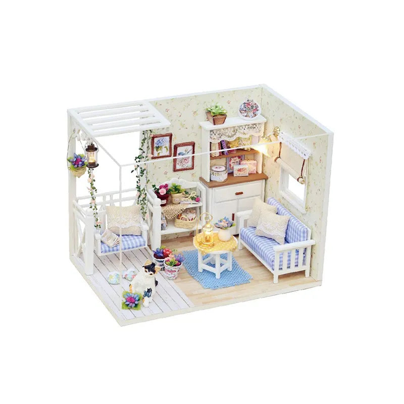 DIY Miniature House | Kitten Diary Dollhouse Kit - CraftoyX