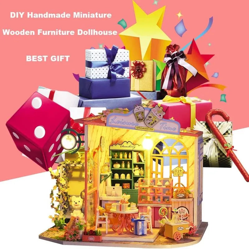 DIY Miniature House | Leisure Time Dollhouse Kit - CraftoyX