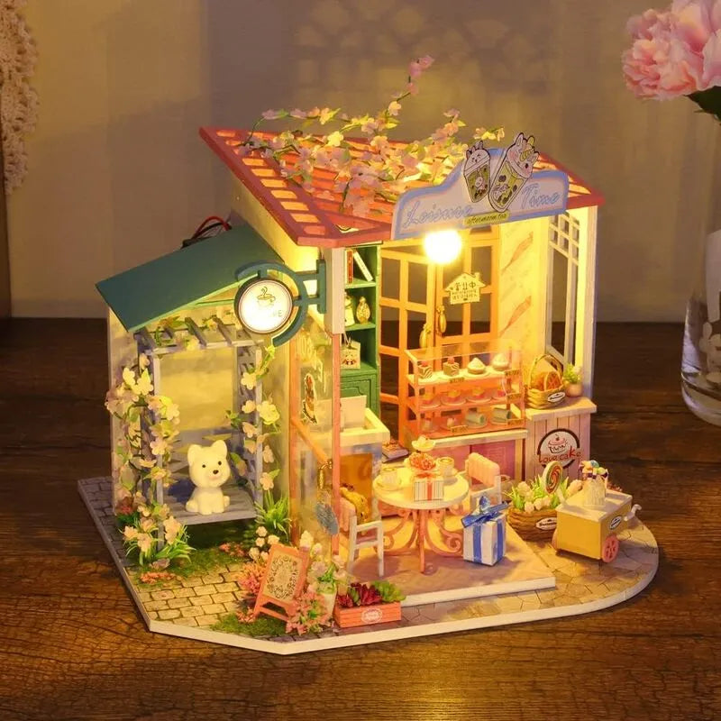 DIY Miniature House | Leisure Time Dollhouse Kit - CraftoyX