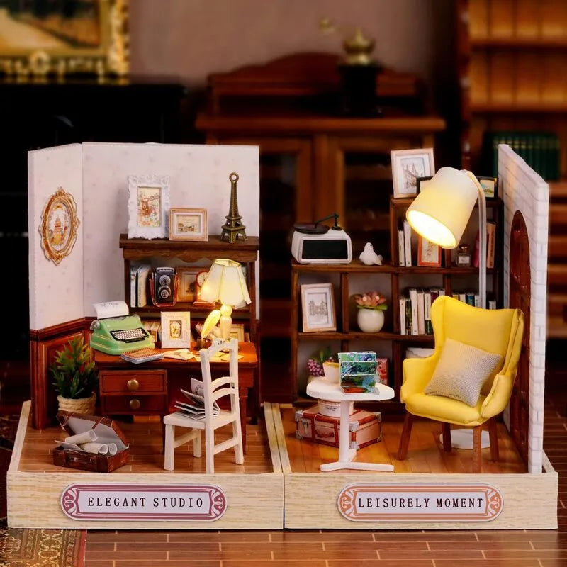 DIY Miniature House | Leisurely Moment Dollhouse Kit-CraftoyX