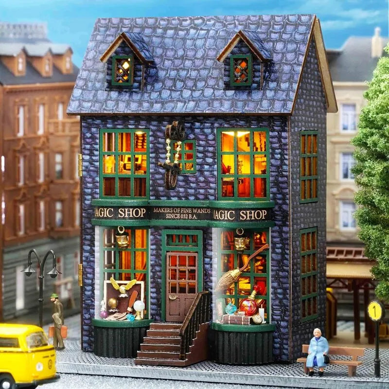 DIY Miniature House | Magic Shop Dollhouse Kit - CraftoyX