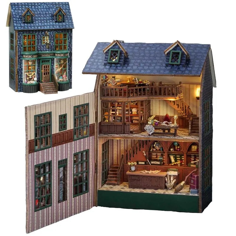 DIY Miniature House | Magic Shop Dollhouse Kit - CraftoyX