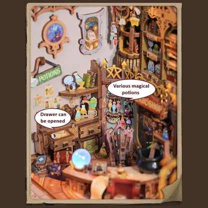 Miniature House Kit | Magic Shop-CraftoyX