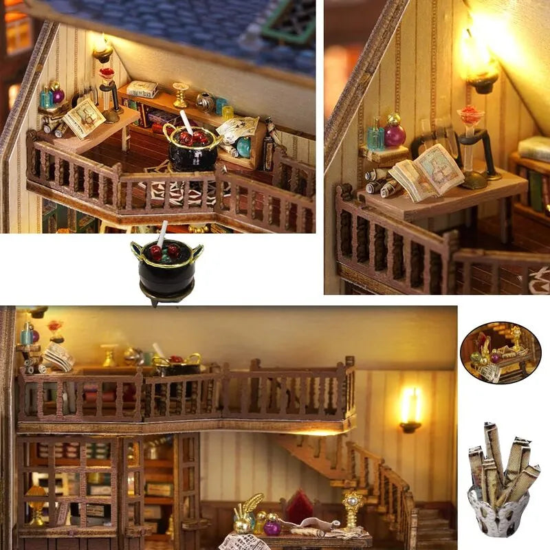 DIY Miniature House | Magic Shop Dollhouse Kit - CraftoyX