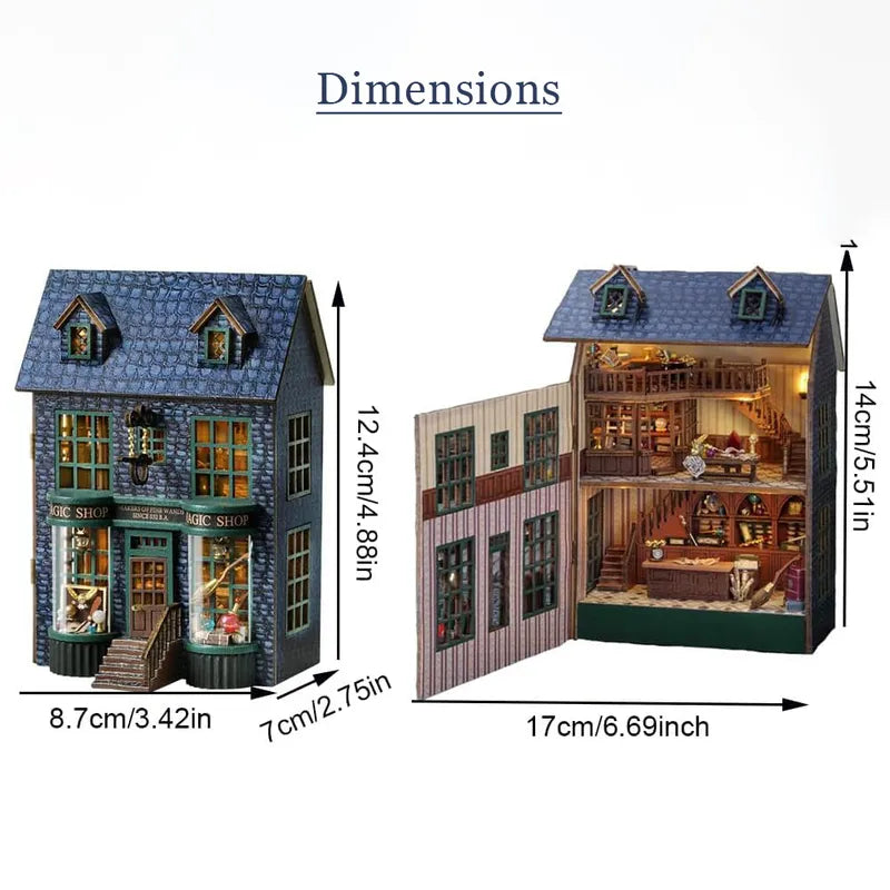 DIY Miniature House | Magic Shop Dollhouse Kit - CraftoyX