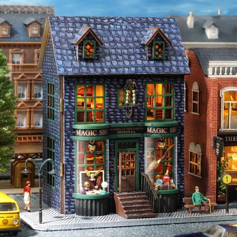 DIY Miniature House | Magic Shop Dollhouse Kit - CraftoyX