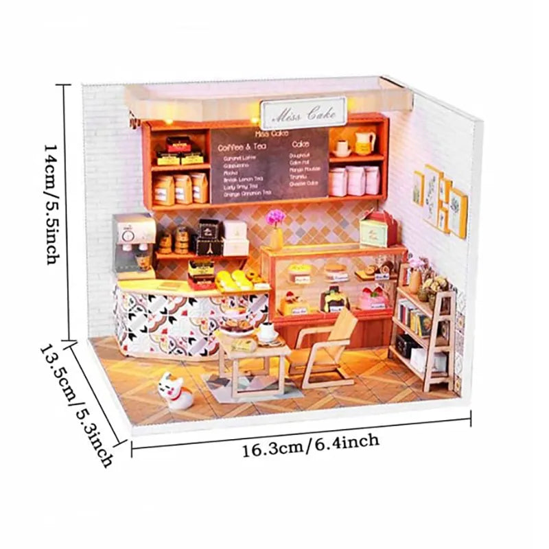 DIY Miniature House | Miss Cake Dollhouse Kit - CraftoyX