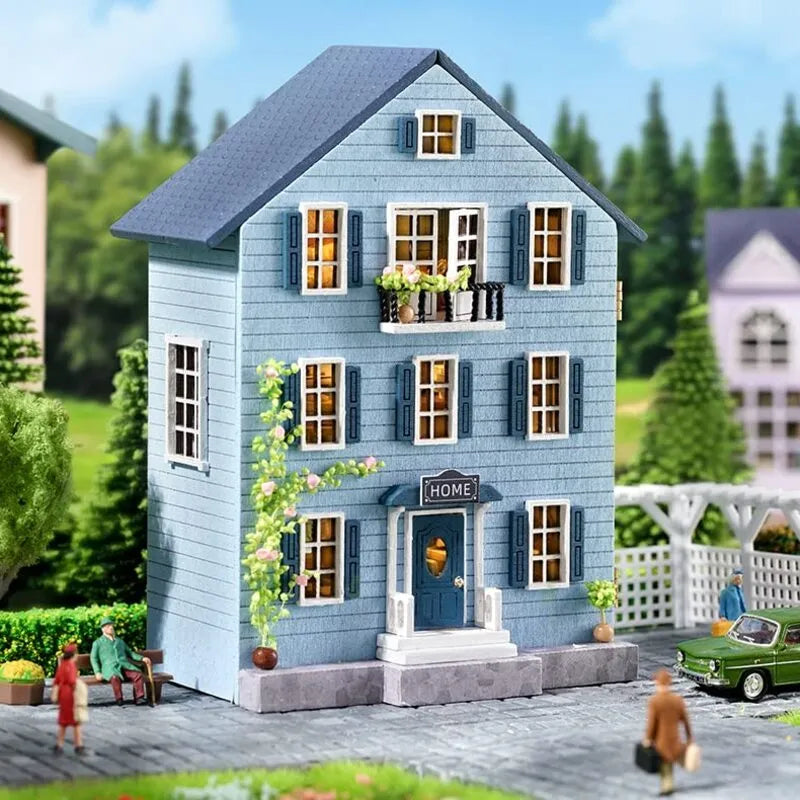 DIY Miniature House | Molan House Dollhouse Kit - CraftoyX