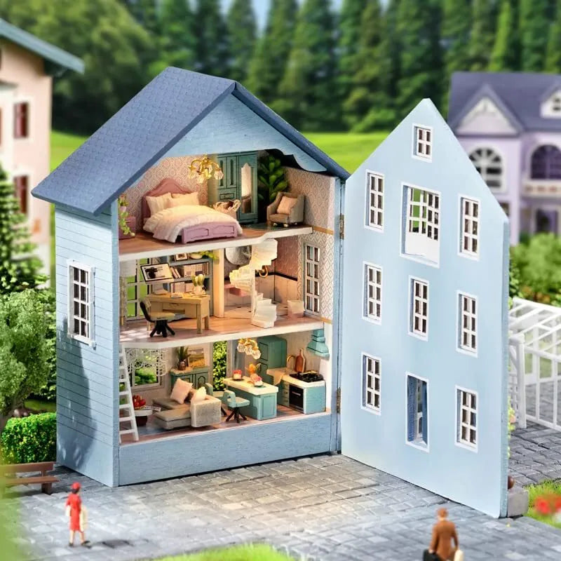 DIY Miniature House | Molan House Dollhouse Kit - CraftoyX