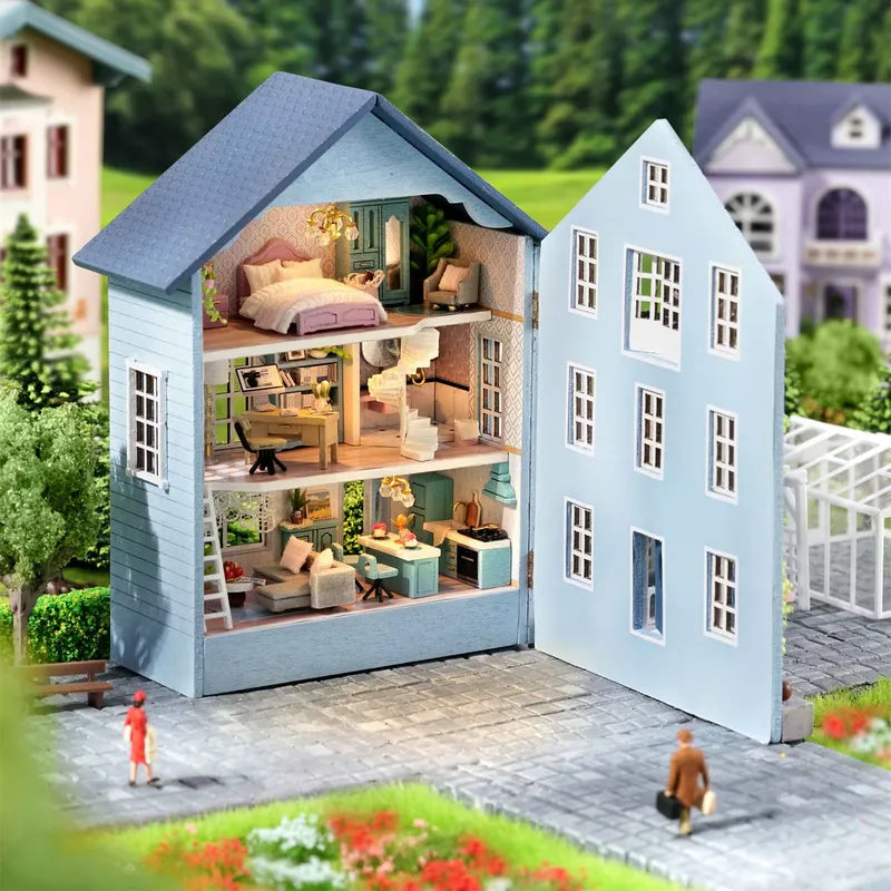 DIY Miniature House | Molan House Dollhouse Kit - CraftoyX