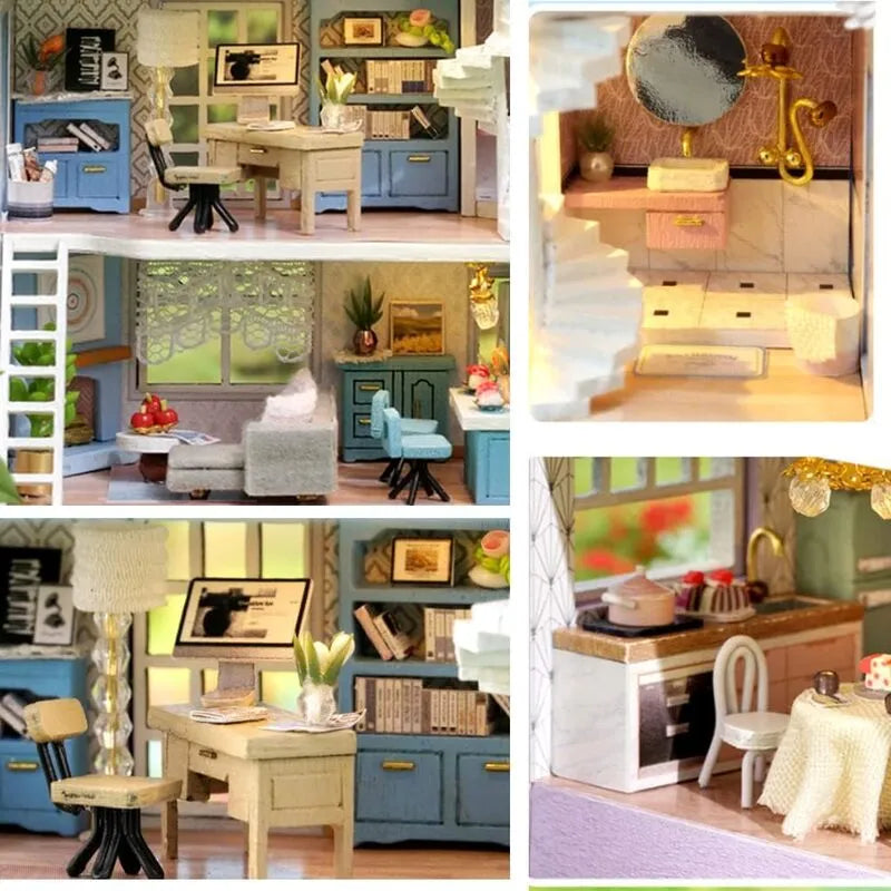 DIY Miniature House | Molan House Dollhouse Kit - CraftoyX