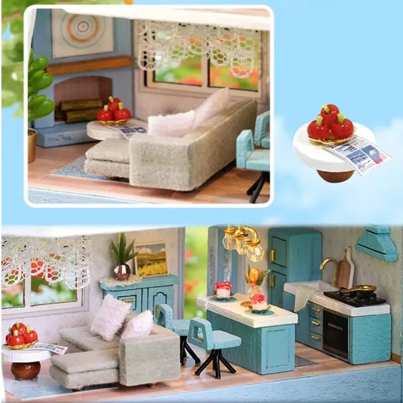 DIY Miniature House | Molan House Dollhouse Kit - CraftoyX