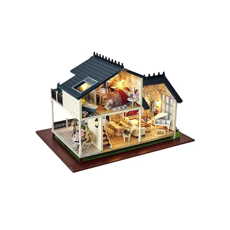 DIY Miniature House | Provence Dollhouse Kit - CraftoyX