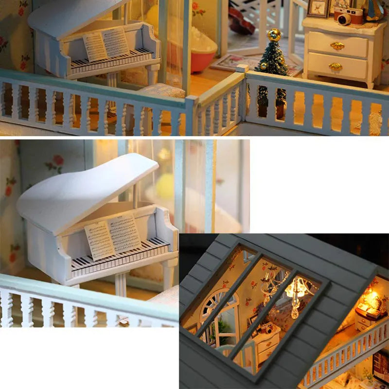 DIY Miniature House | Queenstown Dollhouse Kit - CraftoyX