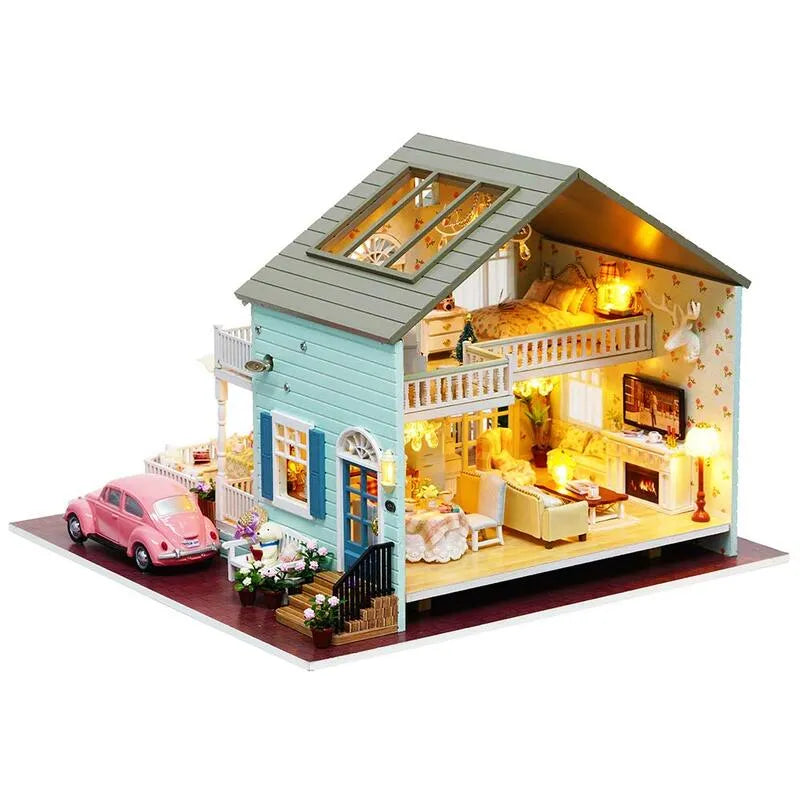 DIY Miniature House | Queenstown Dollhouse Kit - CraftoyX