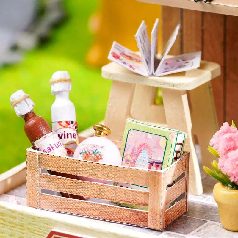 DIY Miniature House | Sakura Noodles Shop Dollhouse Kit-CraftoyX