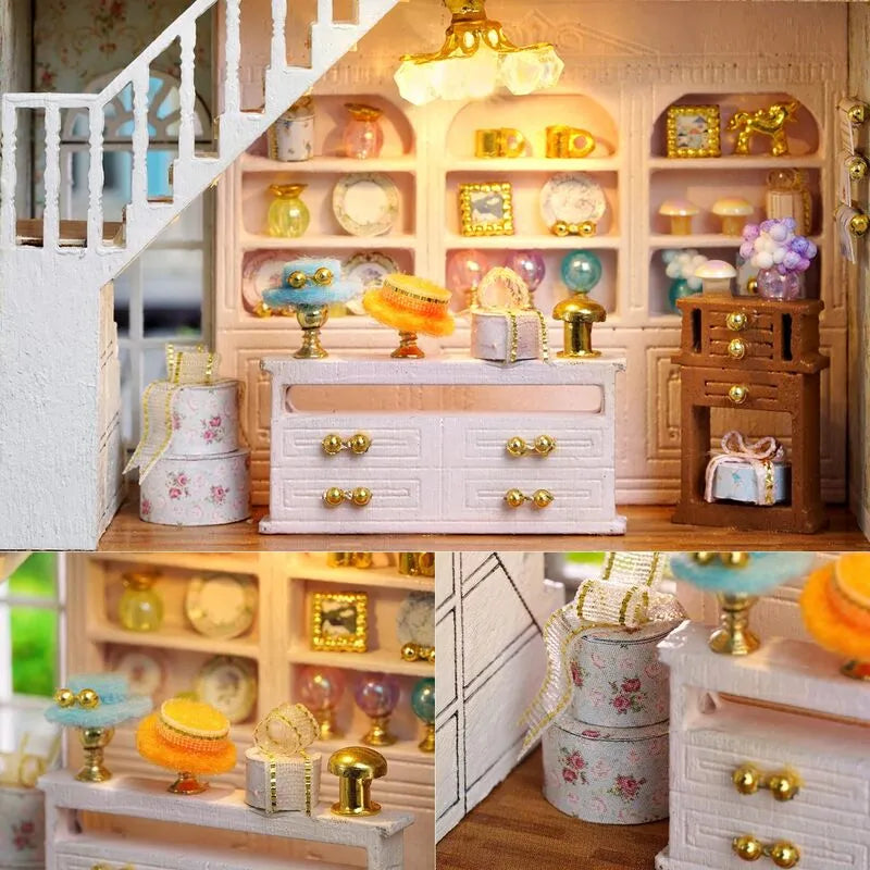 DIY Miniature House | Special Gift Shop Dollhouse Kit - CraftoyX