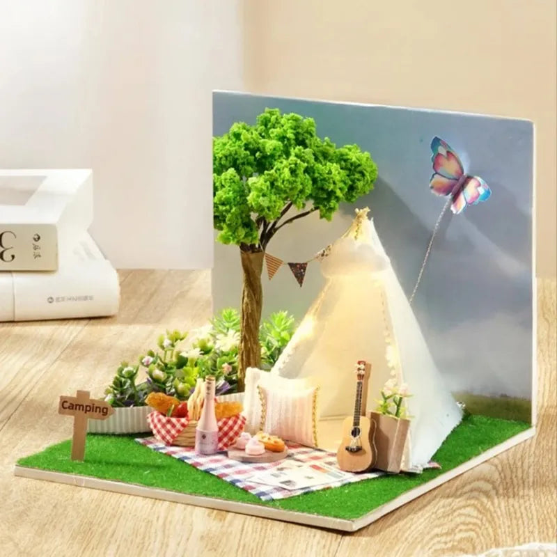 DIY Miniature House | Summer Promise Dollhouse Kit-CraftoyX