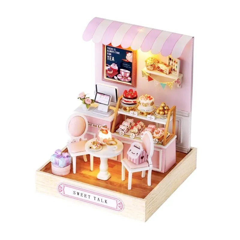 DIY Miniature House | Sweet Talk Dollhouse Kit-CraftoyX