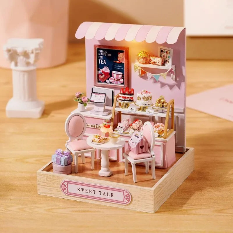 DIY Miniature House | Sweet Talk Dollhouse Kit-CraftoyX