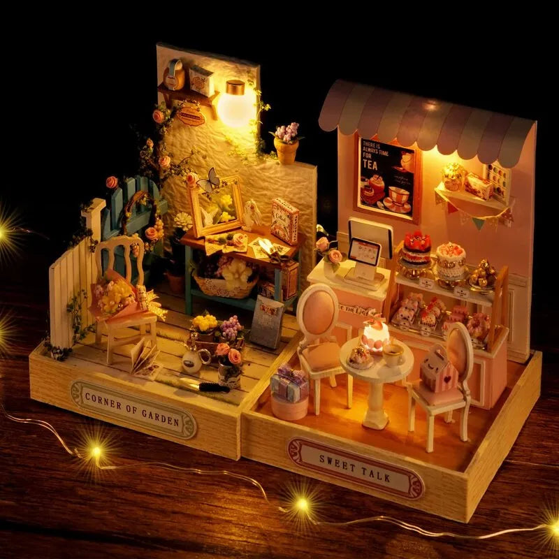 DIY Miniature House | Sweet Talk Dollhouse Kit-CraftoyX