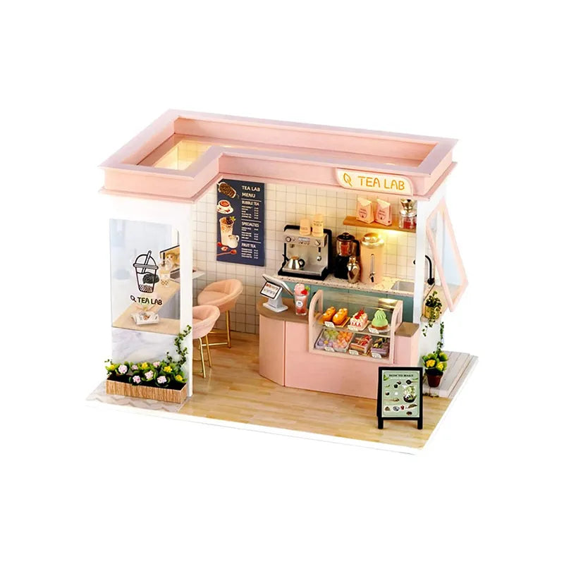 DIY Miniature House | Tea Lab Dollhouse Kit - CraftoyX