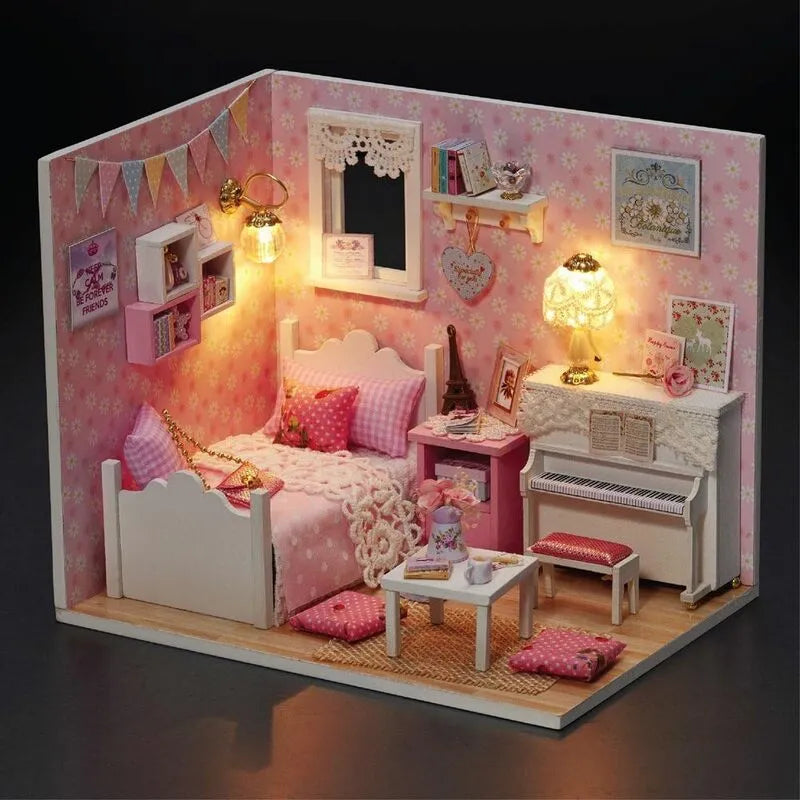 DIY Miniature House | The Sunshine Princess Dollhouse Kit - CraftoyX